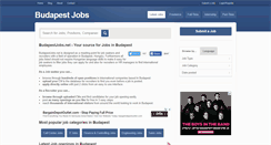 Desktop Screenshot of budapestjobs.net